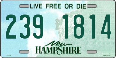 NH license plate 2391814