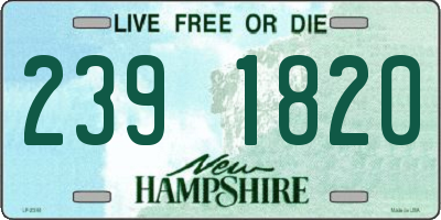 NH license plate 2391820