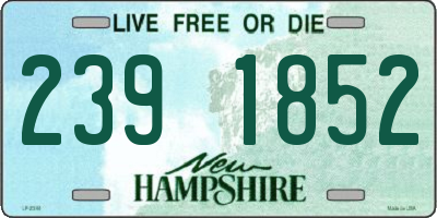 NH license plate 2391852