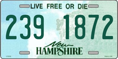NH license plate 2391872