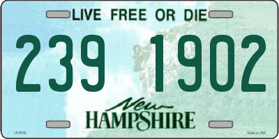 NH license plate 2391902