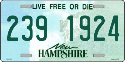 NH license plate 2391924