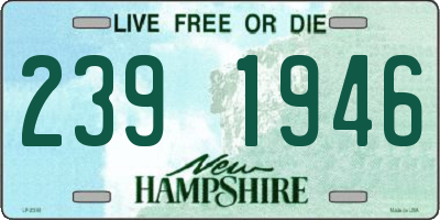 NH license plate 2391946