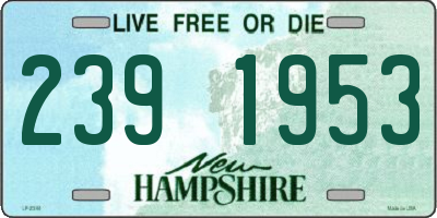 NH license plate 2391953