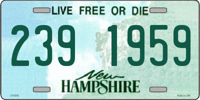 NH license plate 2391959