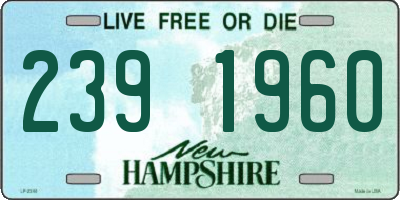 NH license plate 2391960