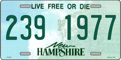 NH license plate 2391977
