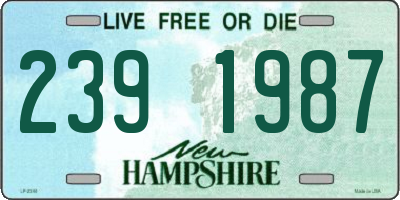 NH license plate 2391987