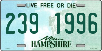 NH license plate 2391996