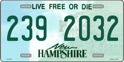 NH license plate 2392032