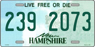 NH license plate 2392073