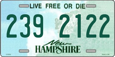 NH license plate 2392122