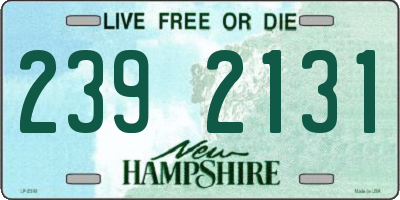 NH license plate 2392131