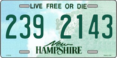 NH license plate 2392143