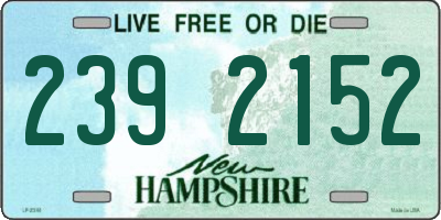 NH license plate 2392152