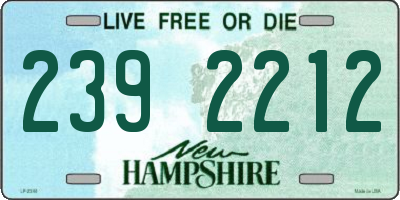 NH license plate 2392212