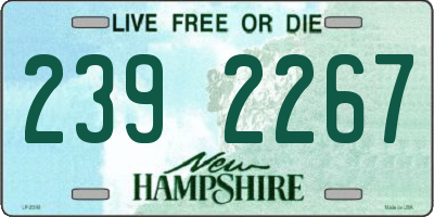NH license plate 2392267