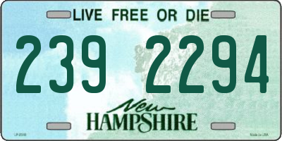 NH license plate 2392294
