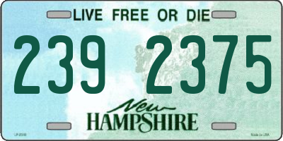NH license plate 2392375