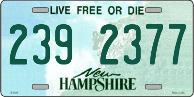 NH license plate 2392377