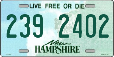 NH license plate 2392402