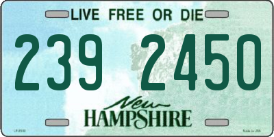 NH license plate 2392450