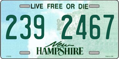 NH license plate 2392467