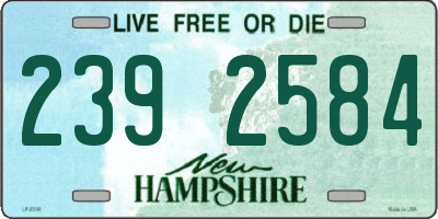NH license plate 2392584