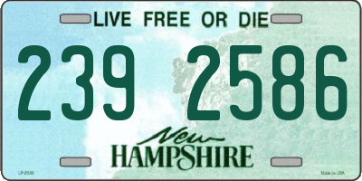 NH license plate 2392586