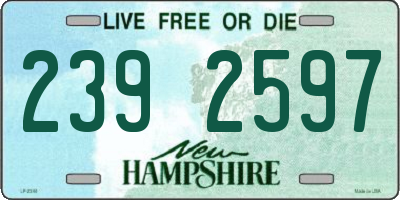 NH license plate 2392597