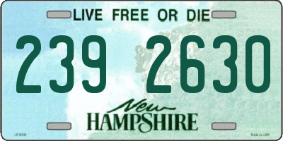 NH license plate 2392630