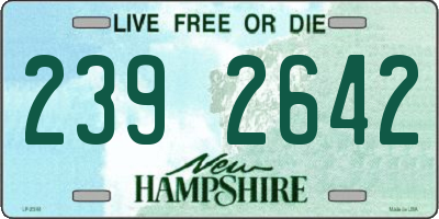 NH license plate 2392642