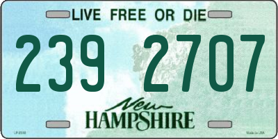 NH license plate 2392707