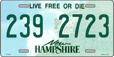 NH license plate 2392723