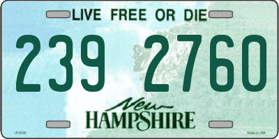 NH license plate 2392760