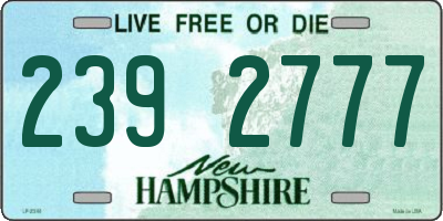 NH license plate 2392777