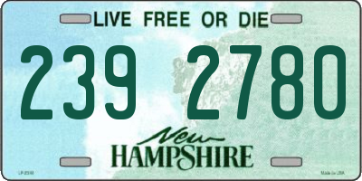 NH license plate 2392780