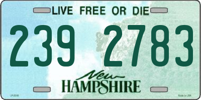 NH license plate 2392783