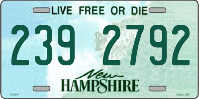 NH license plate 2392792