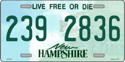 NH license plate 2392836