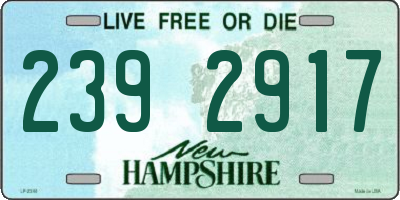 NH license plate 2392917