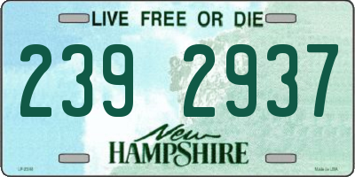 NH license plate 2392937