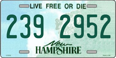 NH license plate 2392952