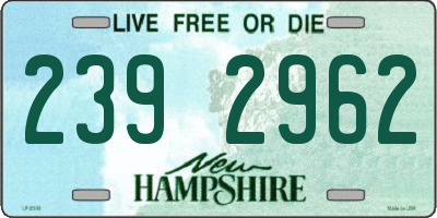 NH license plate 2392962