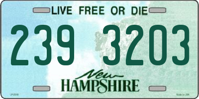 NH license plate 2393203