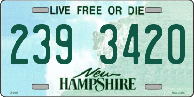 NH license plate 2393420