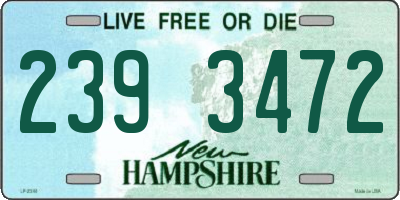 NH license plate 2393472