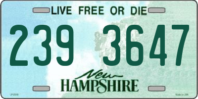 NH license plate 2393647