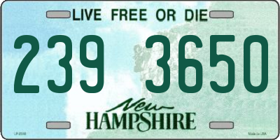 NH license plate 2393650