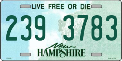 NH license plate 2393783